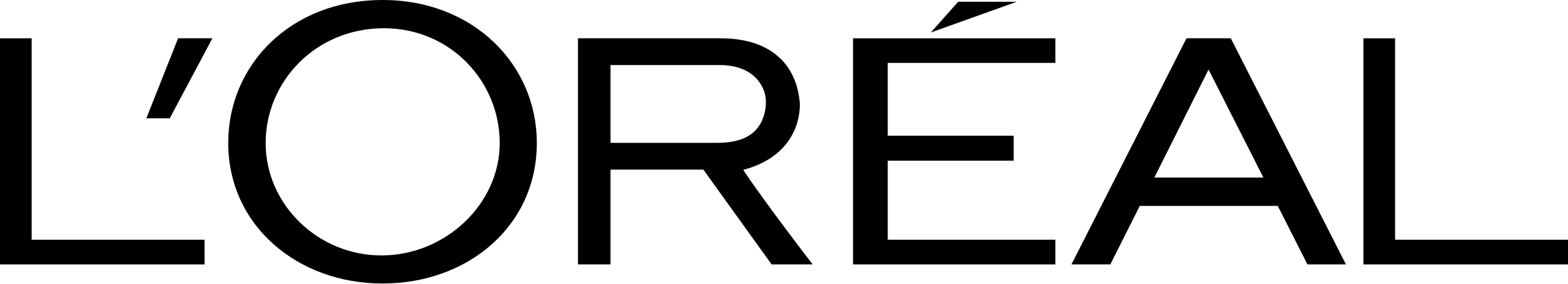 This image of L’Oreal’s logo highlights the company’s workplace giving strategies, which include employee payroll deductions.